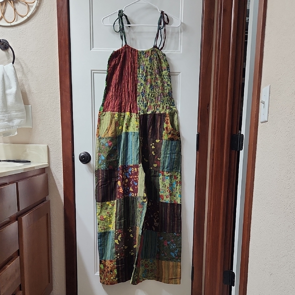 Patchwork Multicolor Jumpsuit NWT - image 1